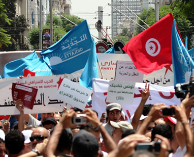 Tunisian protest