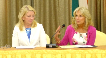 Ambassador Russell and Dr. Biden in Niger