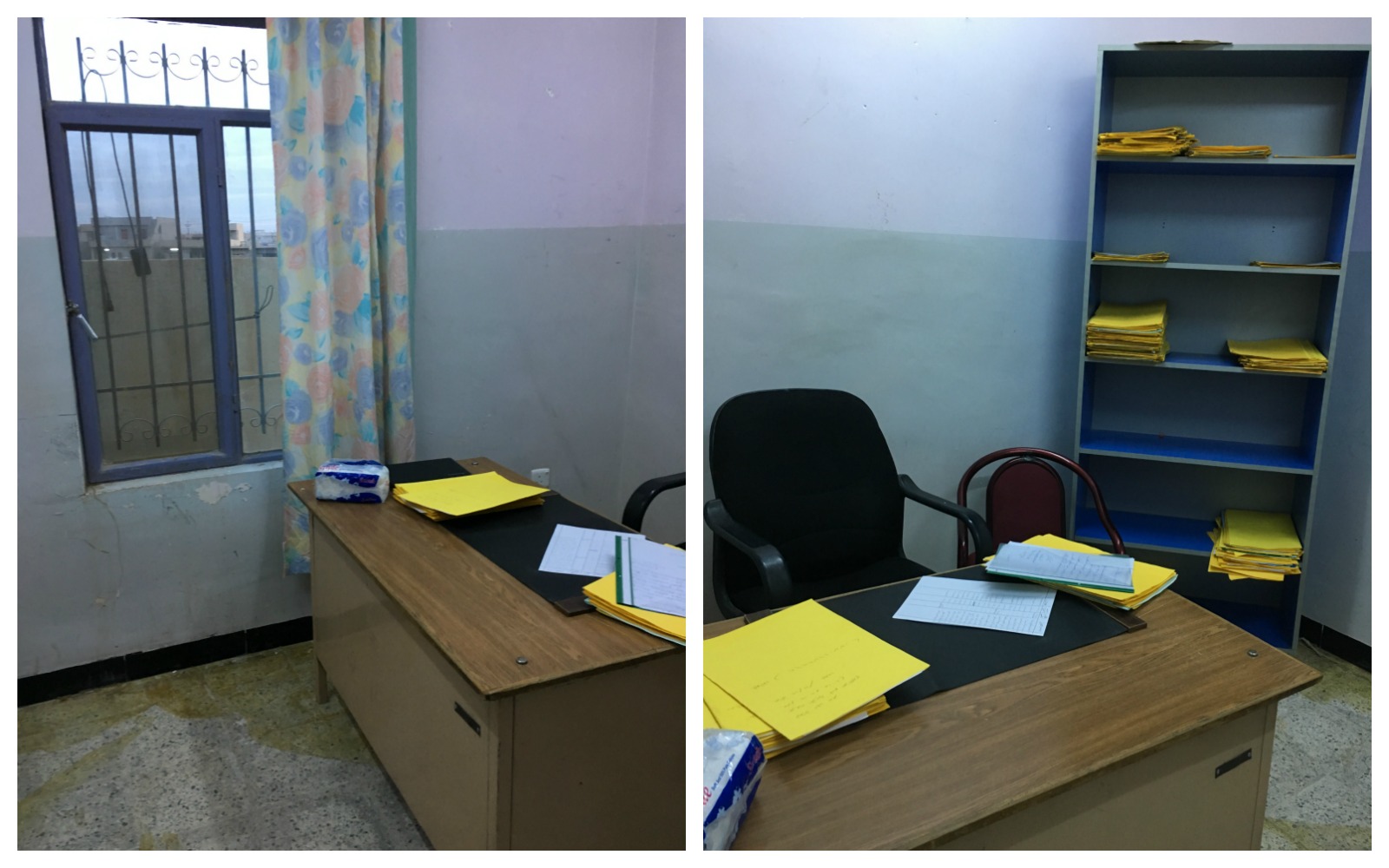 MP Youkhana and COA Habib’s temporary office  on the outskirts of Qaraqosh