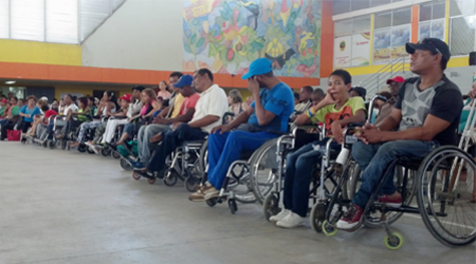 Cartagena, Colombia's first public hearing for citizens with disabilities.