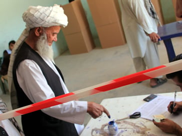 Afghan voter