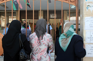 Benghazi women vote