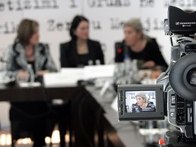 Kosovo media meeting