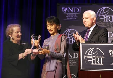 Albright, Aung San Suu Kyi, McCain