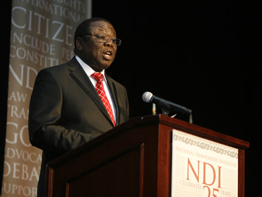 Prime Minister Morgan Tsvangirai of Zimbabwe