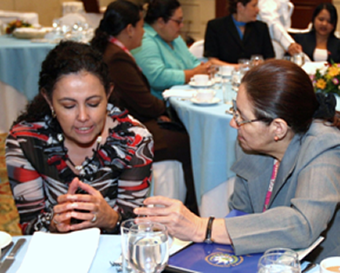 Participants in the San Salvador women's forum