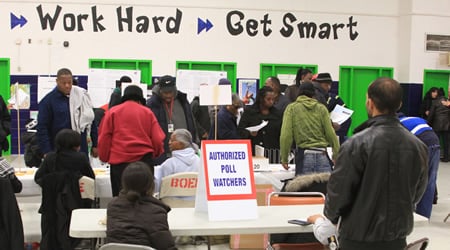 Poll watchers