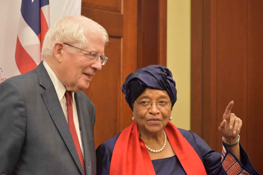 Congressman Price and President Sirleaf
