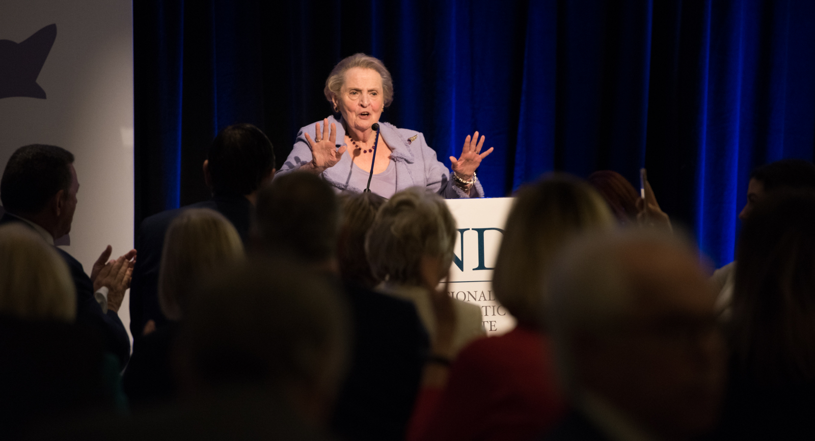 Madeleine K. Albright Makes Stirring Call To Action at NDI’s Annual Luncheon: Violence is #NotTheCost for Women in Politics