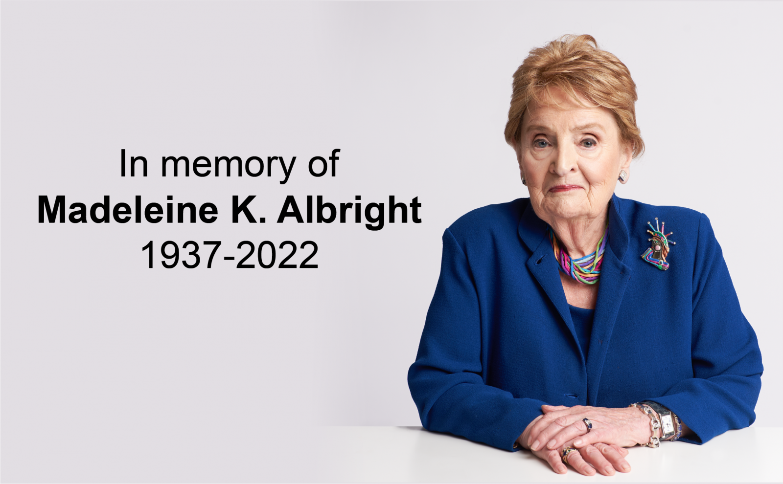 NDI Global Family Mourns Loss of Democracy Icon Madeleine K. Albright
