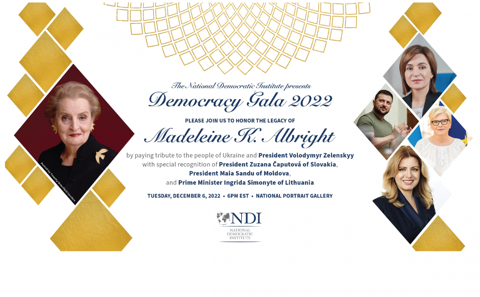 NDI's 2022 Democracy Gala Honoring Madeleine K. Albright
