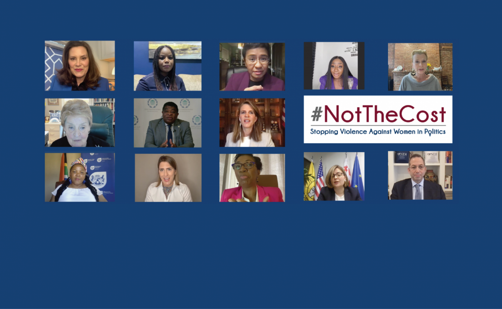 #NotTheCost: Stopping Violence Against Women in Politics