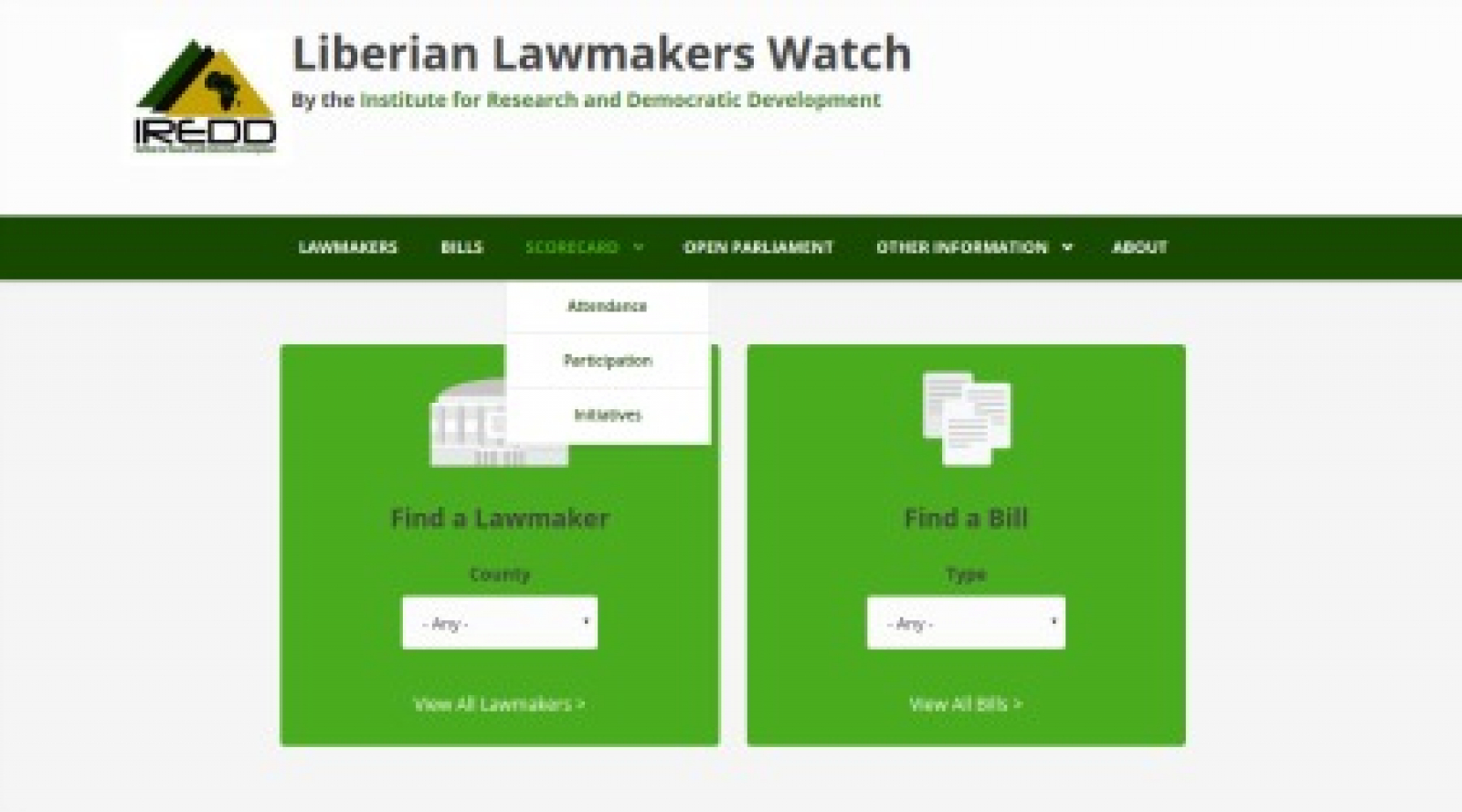 Liberian Lawmakers Watch: New Tools Shed Light on Parliamentary Performance before the General Elections