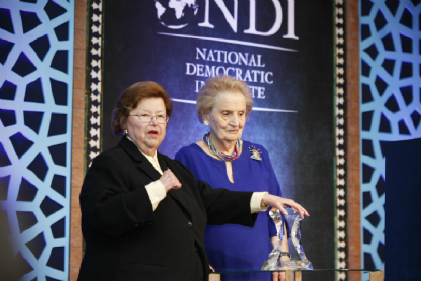 Senator Barbara Mikulski Receives NDI’s Democracy Award