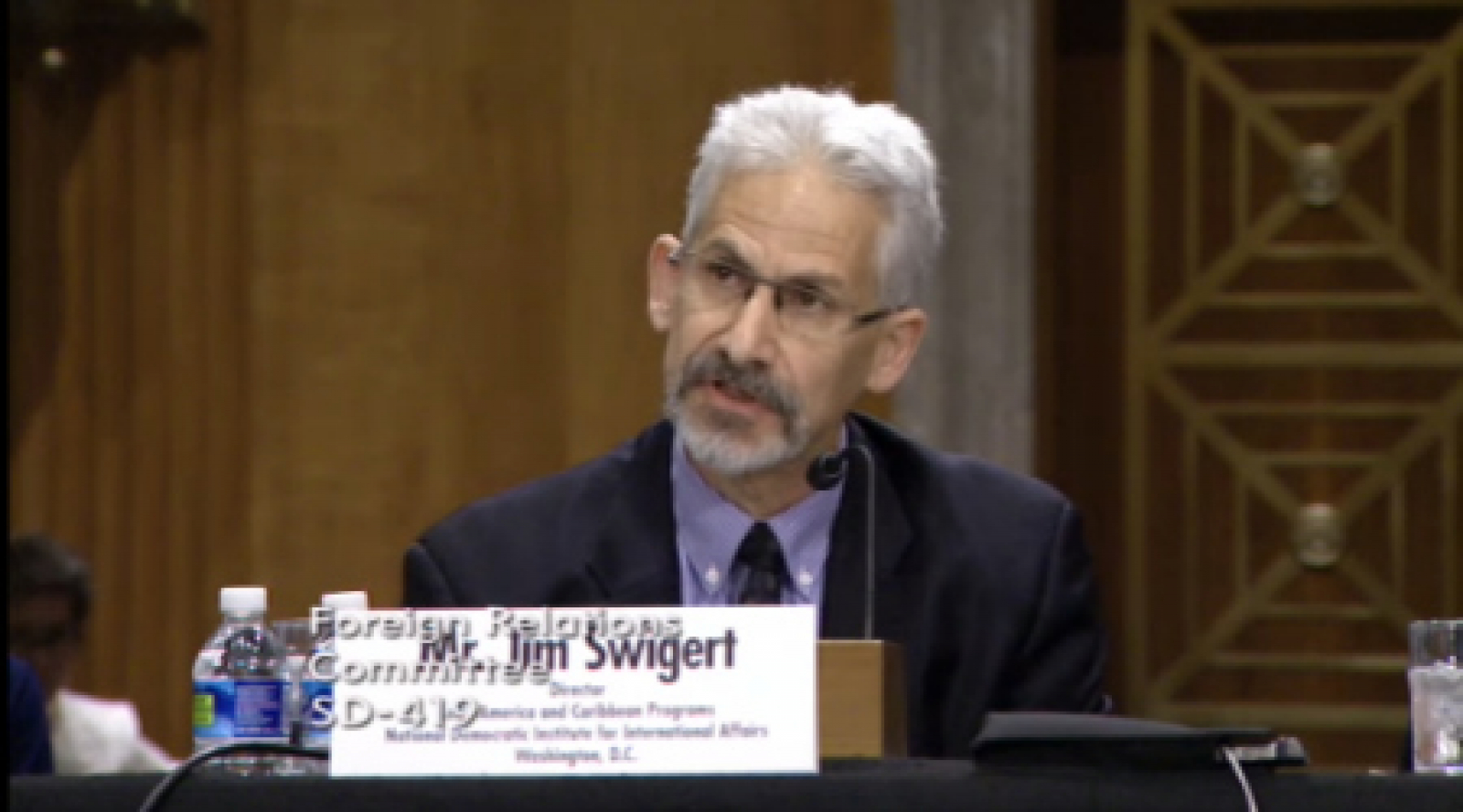 NDI Regional Director Jim Swigert Testifies Before Senate Committee on Opportunities for Central America’s Northern Triangle