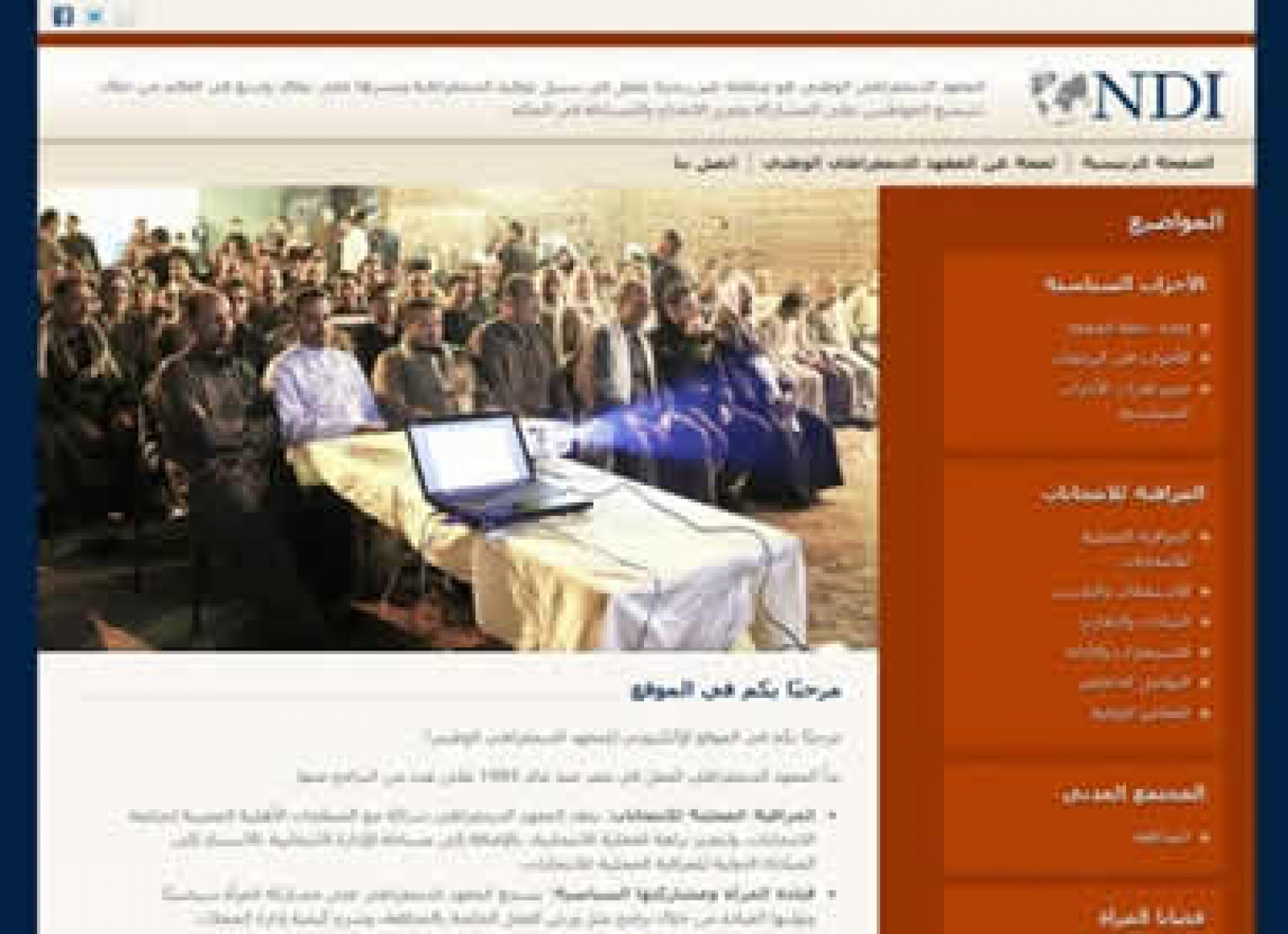NDI-Egypt E-Learning Website
