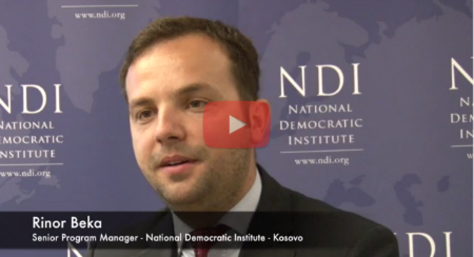 Get to Know NDI: Rinor Beka, senior program manager for Kosovo
