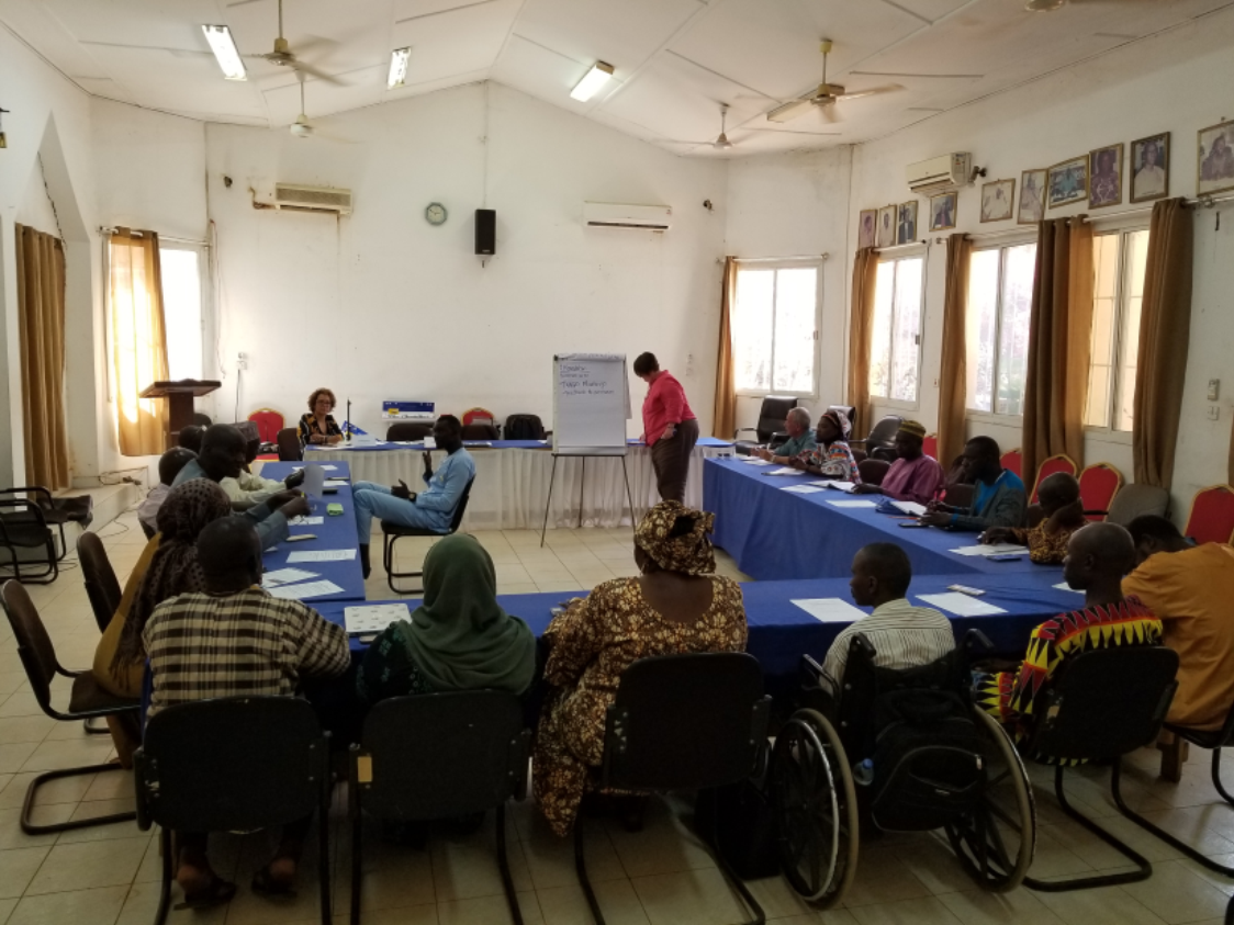 Leaders of various disabled person organizations