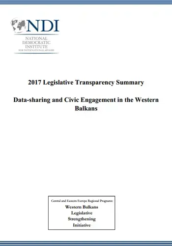 2017 Transparency Summary Cover