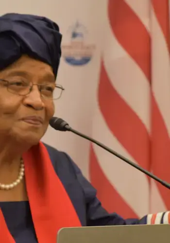 Ellen Johnson Sirleaf at House Democracy Partnership
