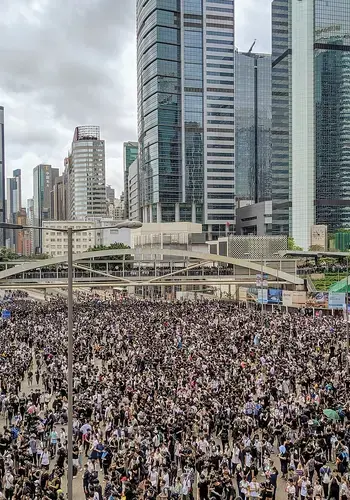 Demonstrators gather in Hong Kong 
