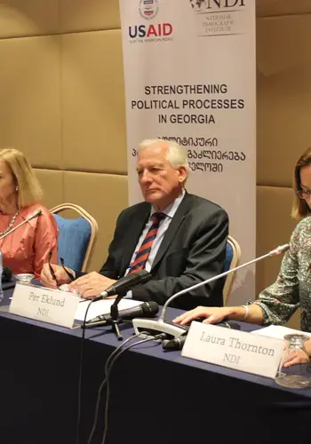 NDI Press Conference in Georgia 