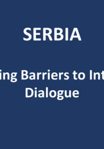 SERBIA  Overcoming Barriers to Inter-Ethnic Dialogue 
