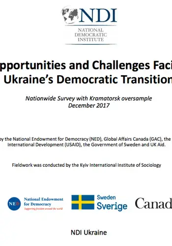 NDI Ukraine Public Opinion Research 2017