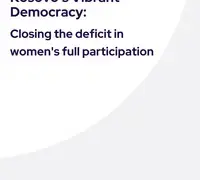 NDI Report - Kosovo's Vibrant Democracy Closing the deficit in women's full participation