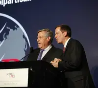 Ken Wollack and Mark Green at the 2016 NDI/IRI Bipartisan Dinner
