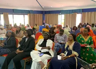 Women MPs from all parties in Senegal take part in a bootcamp working session.