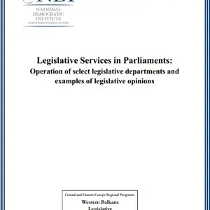 2017 Legislative Services Study Cover