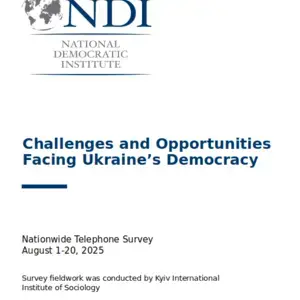 Challenges and Opportunities  Facing Ukraine’s Democracy