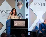 Senator Kamala Harris speaks about the importance of inspiring the next generation of women leaders at the 2017 Madeleine K. Albright Lunch for women. #InspireTheNextGen.