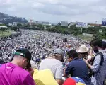 Venezuelan protesters march for democracy on October 26, 2016. Credit: Hugo Londoño