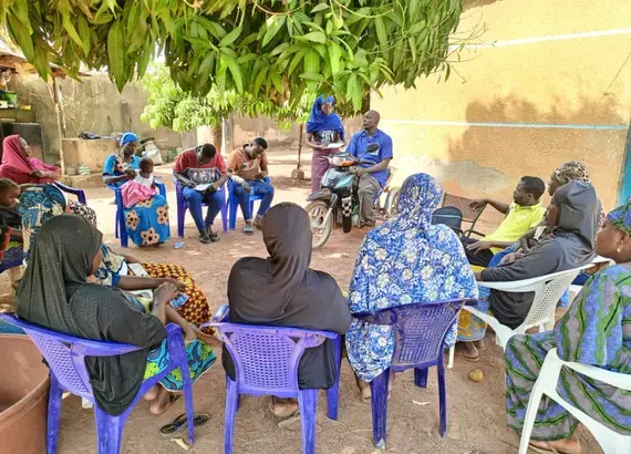 Neighborhood-based discussion on preventing violent extremism in Tengrela on February 13, 2023