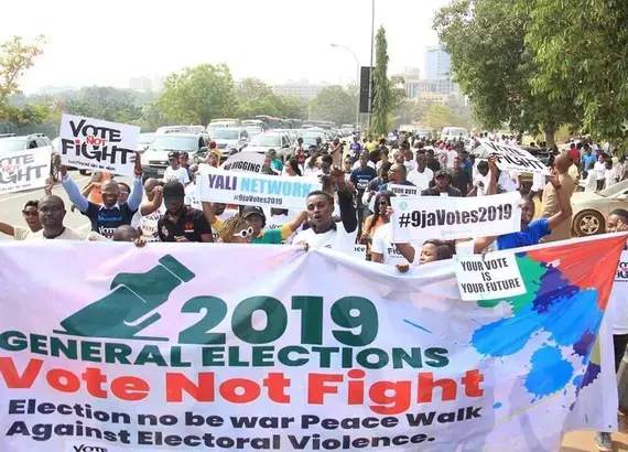 VoteNotFight March in Nigeria
