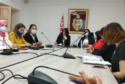 women in a meeting