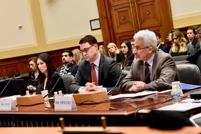 Jim Swigert before the HFAC
