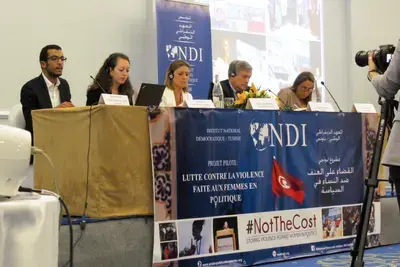 April, 2017 – NDI launched a pilot initiative in Tunisia as part of the Institute’s global #NotTheCost campaign