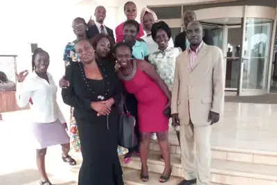 Members of Women Act for Living Together (WALT), a non-profit organization supporting the rights of women and children in the Central African Republic (CAR)