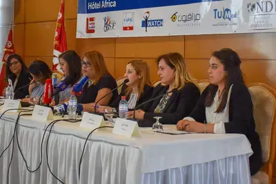 Representatives from six Tunisian election observation groups deliver findings and recommendations following the May 6, 2018, municipal elections.