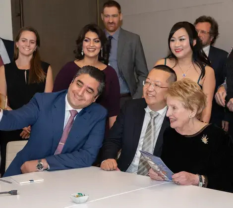 Madeleine Albright with guest speakers