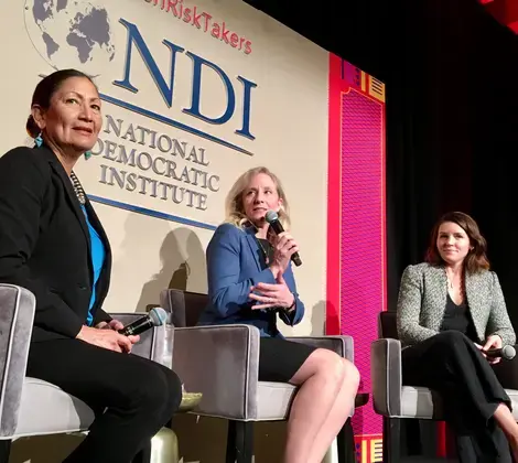 Representative Deb Haaland, Representative Abigail Spanberger, Jill Filipovic