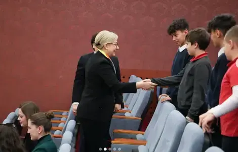 former speaker of the parliament and current MP, Lindita Nikolla