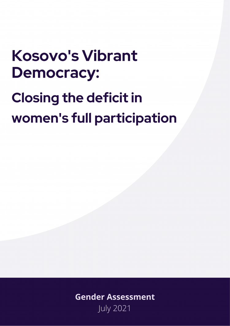 NDI Report - Kosovo's Vibrant Democracy Closing the deficit in women's full participation