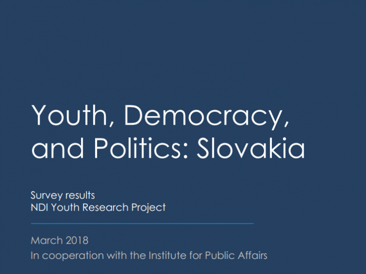 NDI Youth Research Project - Slovakia Polling March 2018 - In cooperation with the Institute of Public Affairs (IVO)