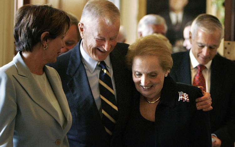 Madeleine Albright and Zbigniew Brzezinski
