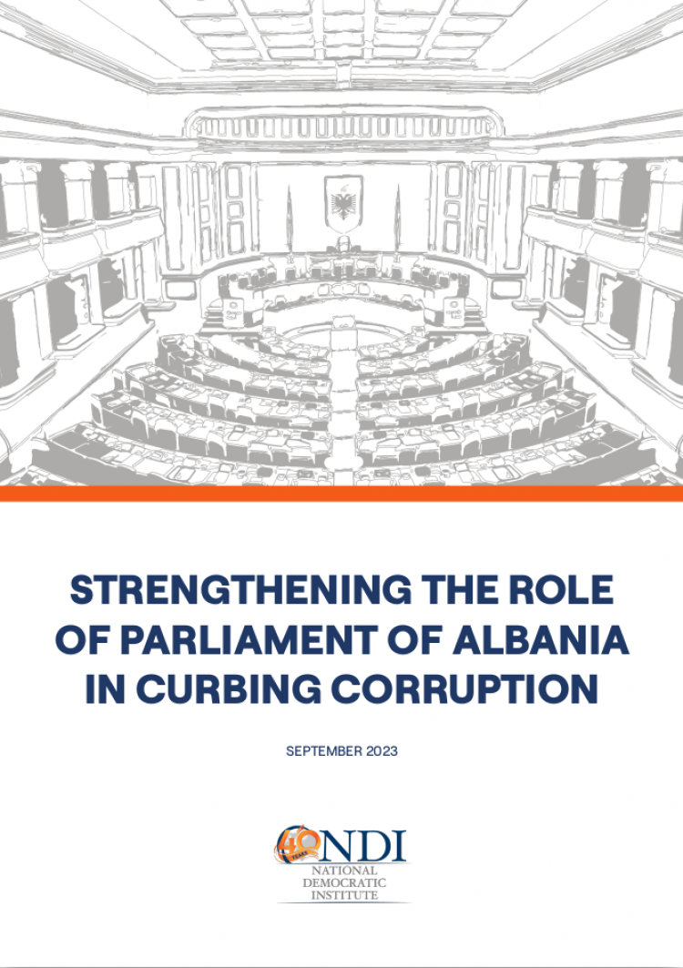 Strengthening the Role of Albanian Parliament in Curbing Corruption
