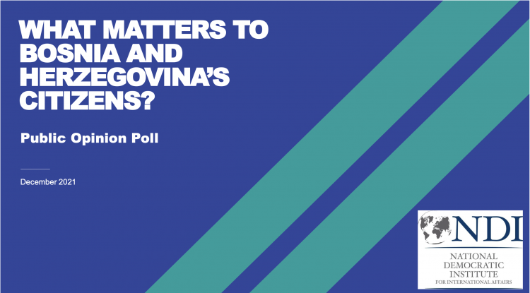 The cover of the public opinion poll "What matters to Bosnia and Herzegovina's citizens?"
